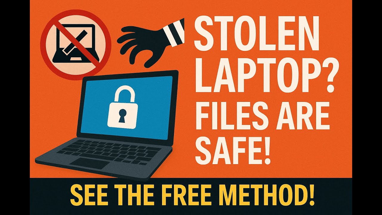 "جهازي اتسرق… لكن ملفاتي كانت بأمان تام! إزاي؟ شوف الطريقة المجانية!"Stolen Laptop? Files Are Safe!