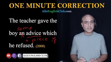 The teacher gave the boy an advice which he...| CSS precis and composition paper 2008 solved | Part6