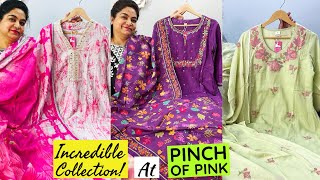 Pinch of Pink Brings You Exclusive Range of Cotton 1, 2 & 3 Piece Suits & Anarkalis Apt For Summers.