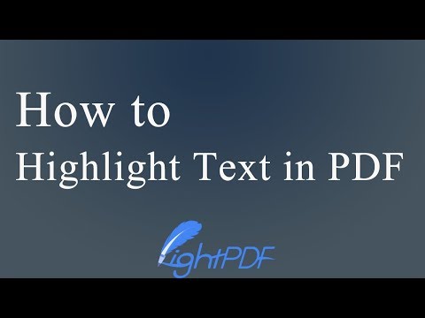 How to Highlight Text in PDF