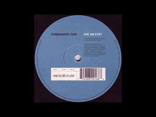 Commander Tom - Are am Eye (Friends Lovers Family Mix) - YouTube