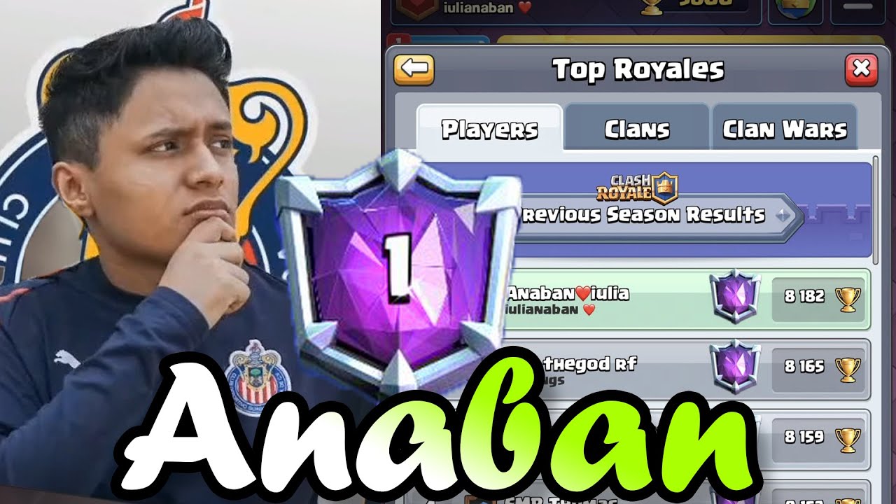 Anaban 8182 Top 1 in the World - Clash Royale ¡¡TOP 1 DEL MUNDO!!!