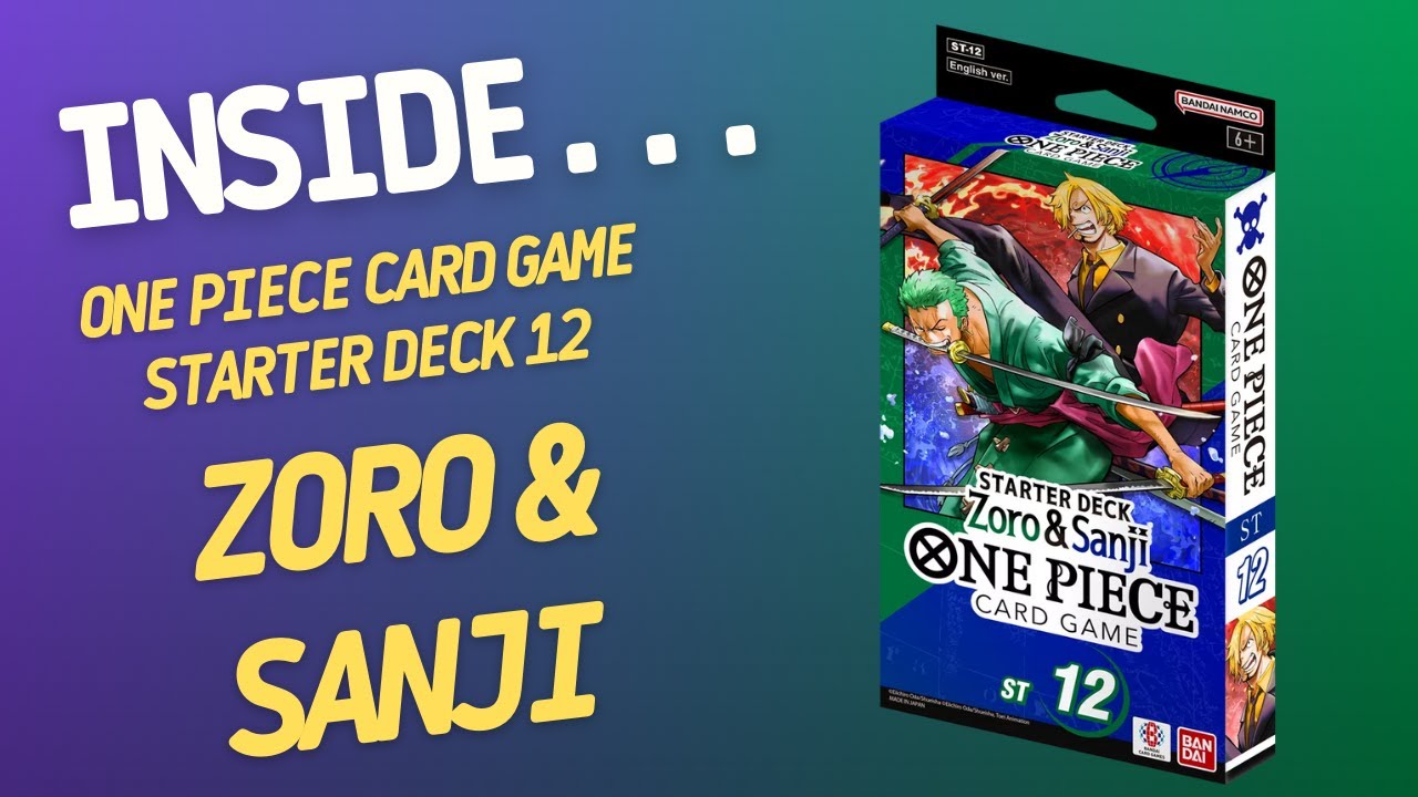 one piece card game zoro and sanji One Piece ST-12 Zoro & Sanji Japanese Starter Deck — Japan2UK main image 1