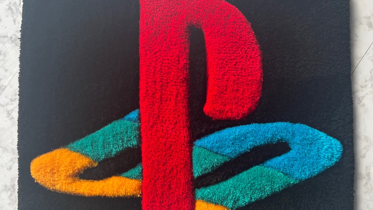 PlayStation Rug | Wall Decor | Tufting | Trimming - YouTube