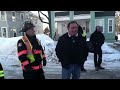Methuen school bus stuck on snowbank