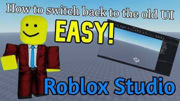 How to switch back to the old UI | Roblox Studio (2025)