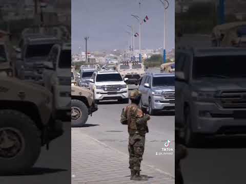 موكب الرئيس عيدروس قاسم الزبيدي رئيس المجلس الانتقالي الجنوبي عضو مجلس القيادة في المكلا ساحل حضرموت