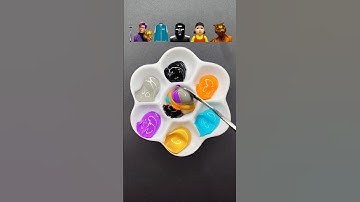 Raad de gemengde kleur van Squid Game3 (deel 74) #squidgame #squidgame3 #asmr #satisfying #colorm...