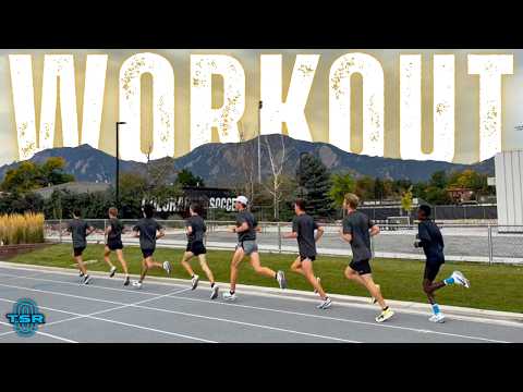 WORKOUT DAY WITH COLORADO XC 🦬 || LACTIC THRESHOLD 1K REPEATS💥