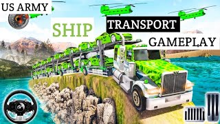 Us Army Ship Transport Gameplay  // us army car simulator gameplay android... screenshot 4