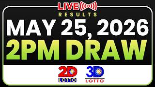LIVE 2PM PCSO LOTTO RESULTS TODAY MAY 25, 2026 | SWERTRES EZ2