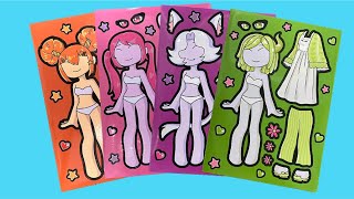 ASMR Monster Girl Makeovers ✨ | DIY Sticker Dress Up | Satisfying & Relaxing screenshot 2