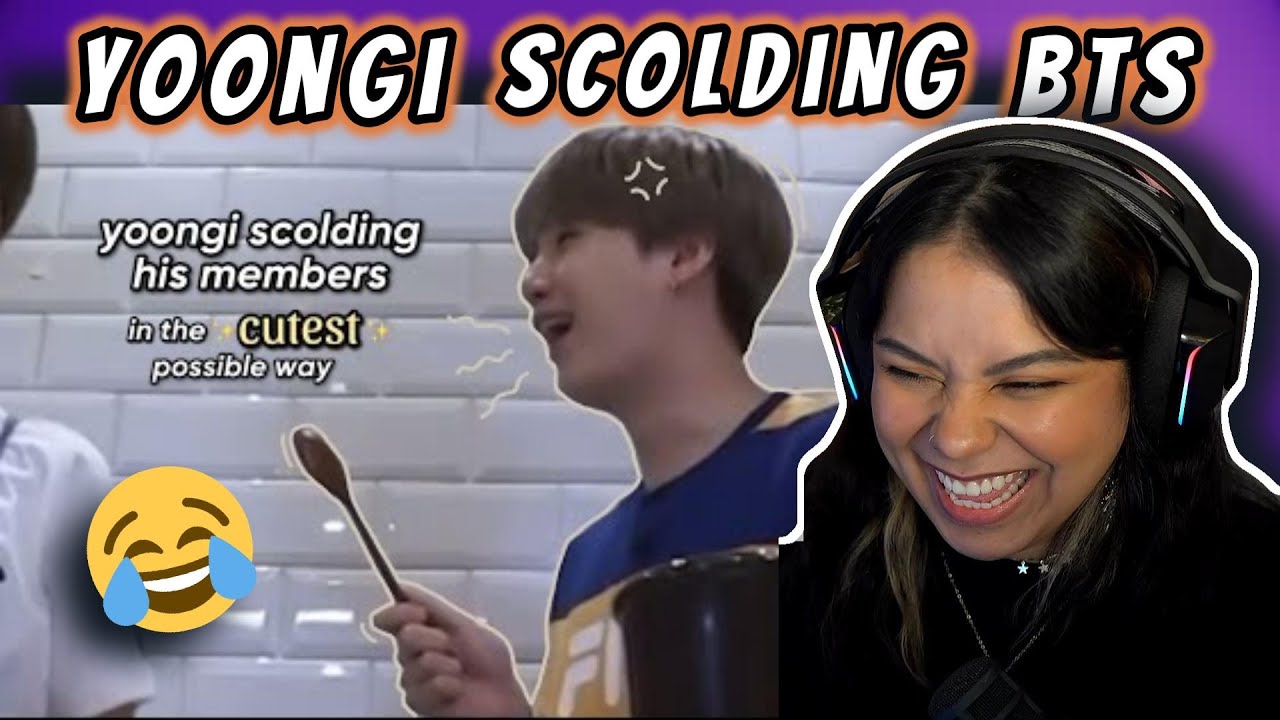 YOONGI SCOLDING his members in the cutest ways REACTION
