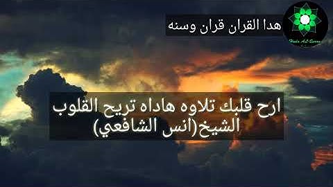 تلاوه هاداه تريح الاعصاب.الشيخ انس الشافعي روعه❤❤❤😍