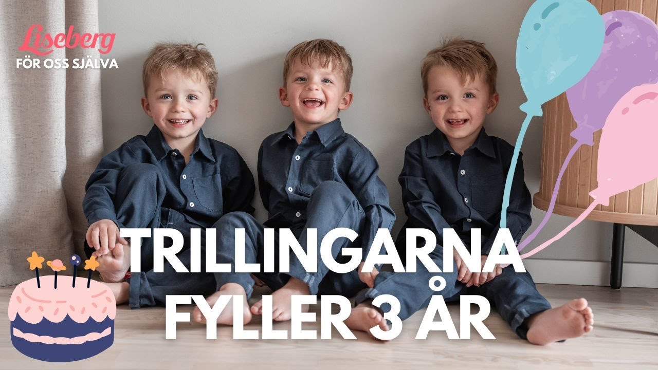 Vi överraskade trillingarna på deras 3 årsdag - Liseberg innan öppning!