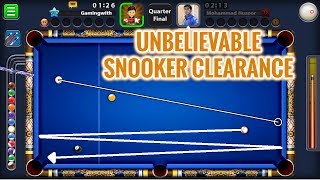 UNBELIEVABLE SNOOKER CLEARANCE - INDIRECT/BANK SHOTS HIGHLIGHTS - GAMING WITH K -8 BALLPOOL MINICLIP screenshot 4