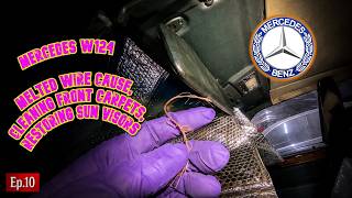 Green Mercedes W124 Fixing & Reviving Sun Visors, New Sun Visor Clips, Cleaning Front Carpets| Extra