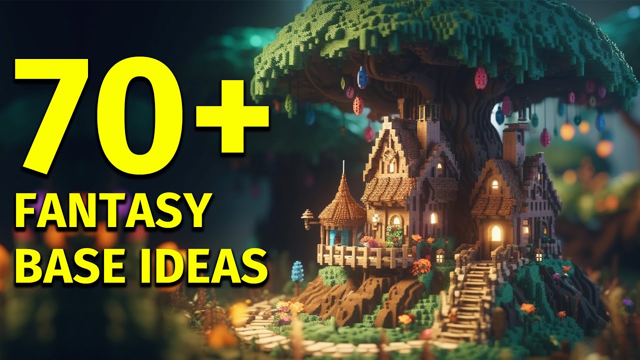 70  Minecraft Fantasy House Ideas for your Survival World - YouTube