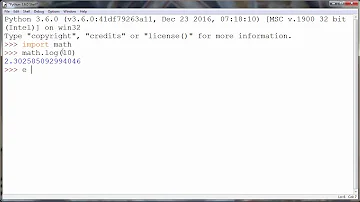 Como calcular LN no Python?