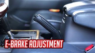 How to easily tighten your parking brake Land Cruiser 100 series Lexus LX470