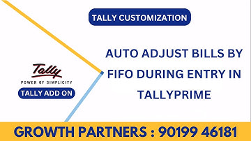 Auto Adjust Bills by FIFO During Entry in Tally Prime - Hindi