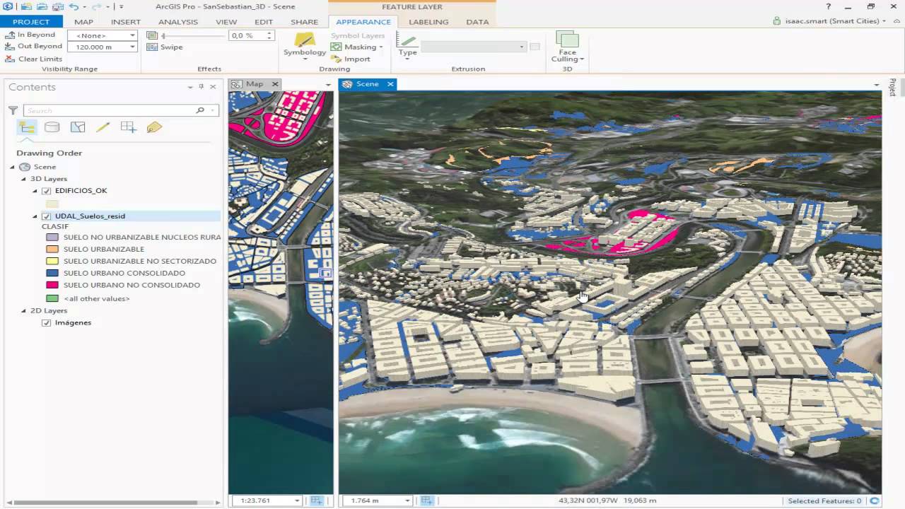 Planificación urbanística San Sebastián esri inc