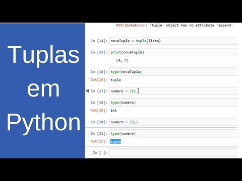 O que são Tuplas em Python (curso Python para machine learning - Aula 4)