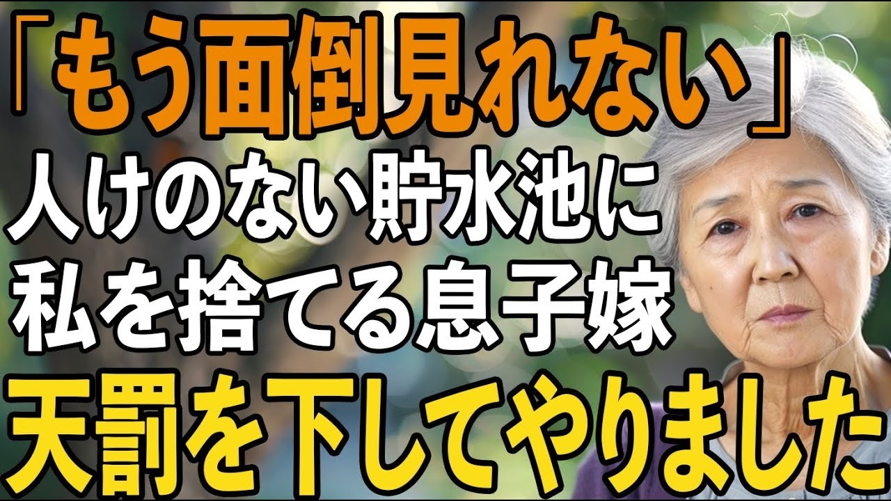 「お義母なんていらないでしょ」73歳の私を誰もいない貯水池に置き去りにする息子嫁…その後、私の”大逆転劇”に息子夫婦は地獄を見ることに…【シニアライフ】【60代以上の方へ】
