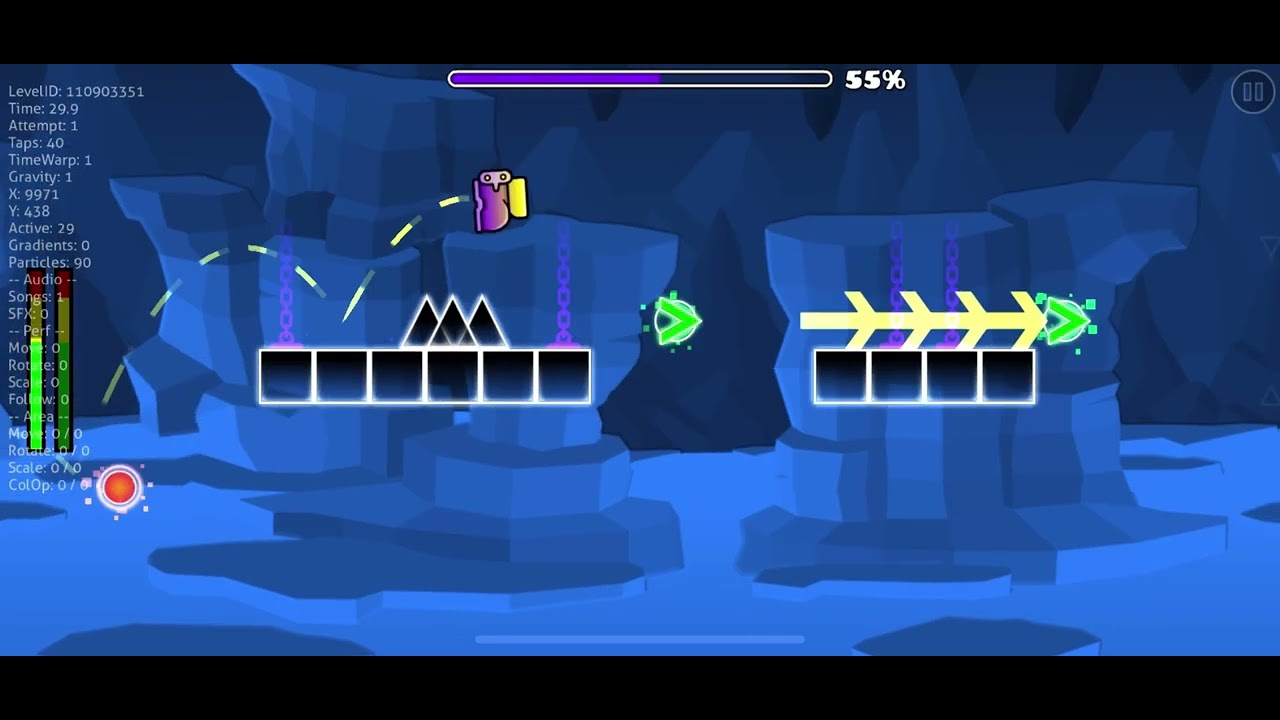 My quick little geometry dash level : ) - YouTube