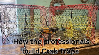 Building Hex wire Crab Traps