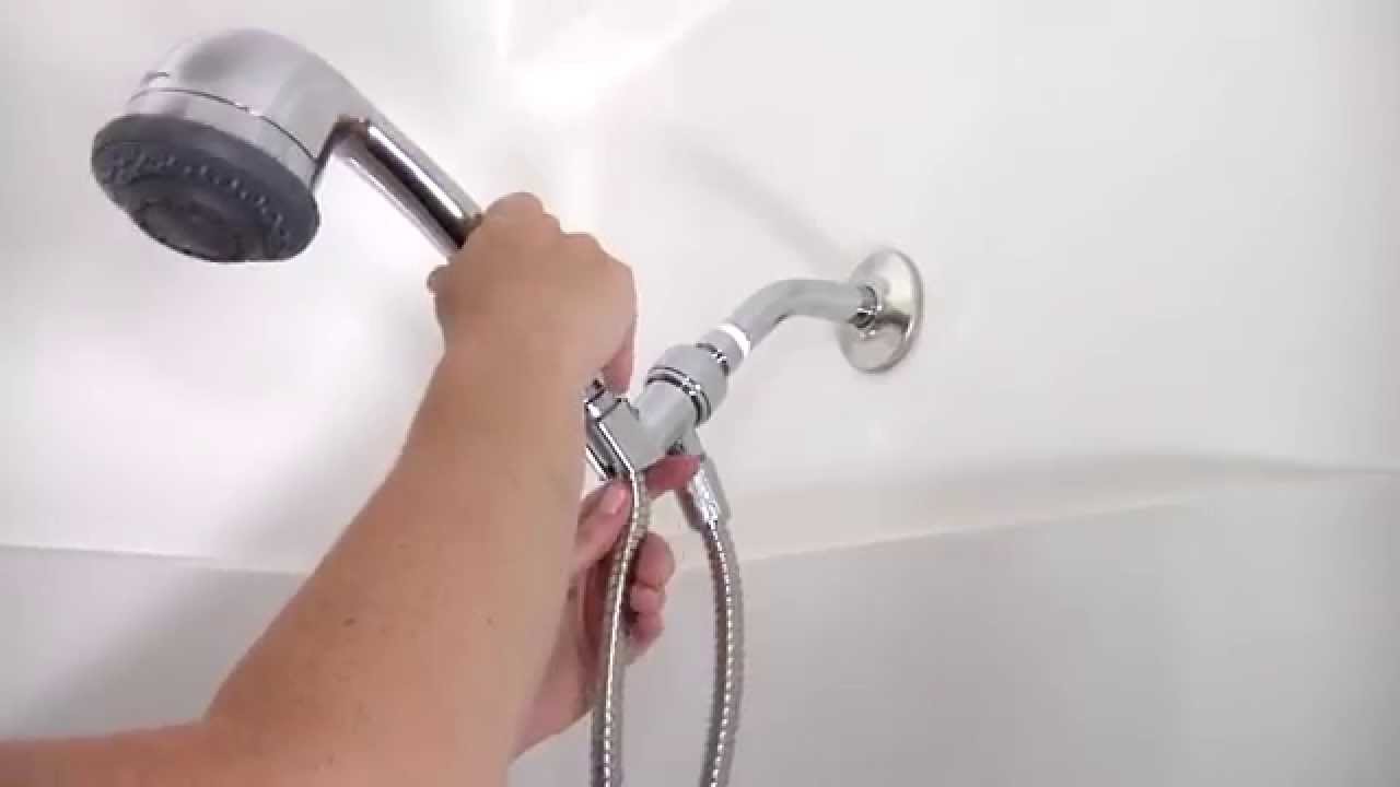 Hand held Shower Head High Pressure Hose Bracket Water Saving Lonic Filter Fine 