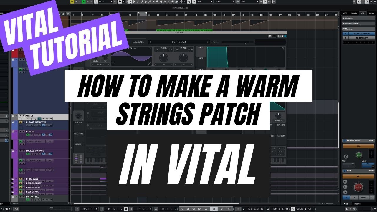 How to Make a Warm Strings Patch in Vital [synthesis tutorial]