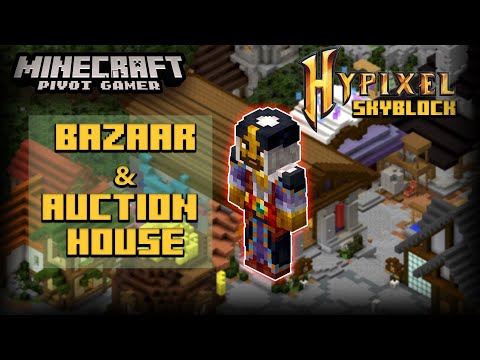 EXPLAIN Bazaar and Auction House in HINDI Minecraft Hypixel Skyblock