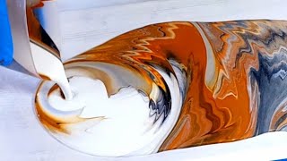 Acrylic Pouring UNUSUAL COLORS That Work: Easy Acrylic Painting for Beginners (383)