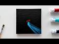 EXIT | Easy Acrylic Painting Tutorial on Canvas