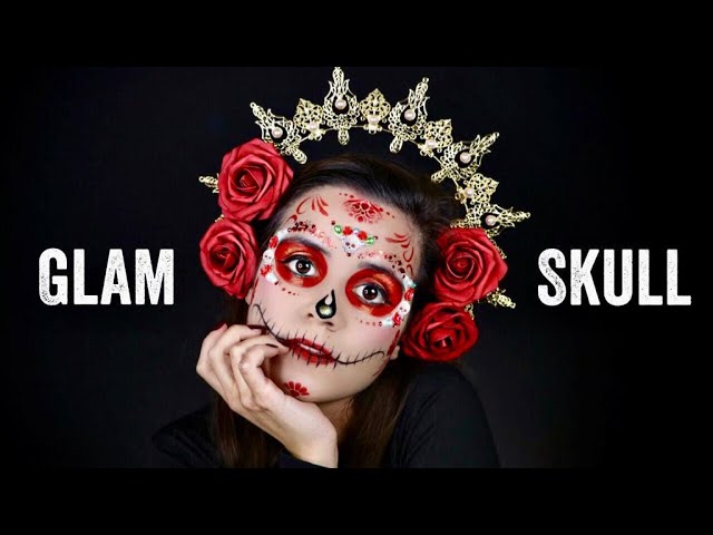 Sugar Skull Makeup Stencil | Saubhaya Makeup