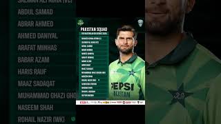 Pakistan squad against Australia for ODI series#pakvsaus #pakistanvsaustralia #babarazam #kingbabar
