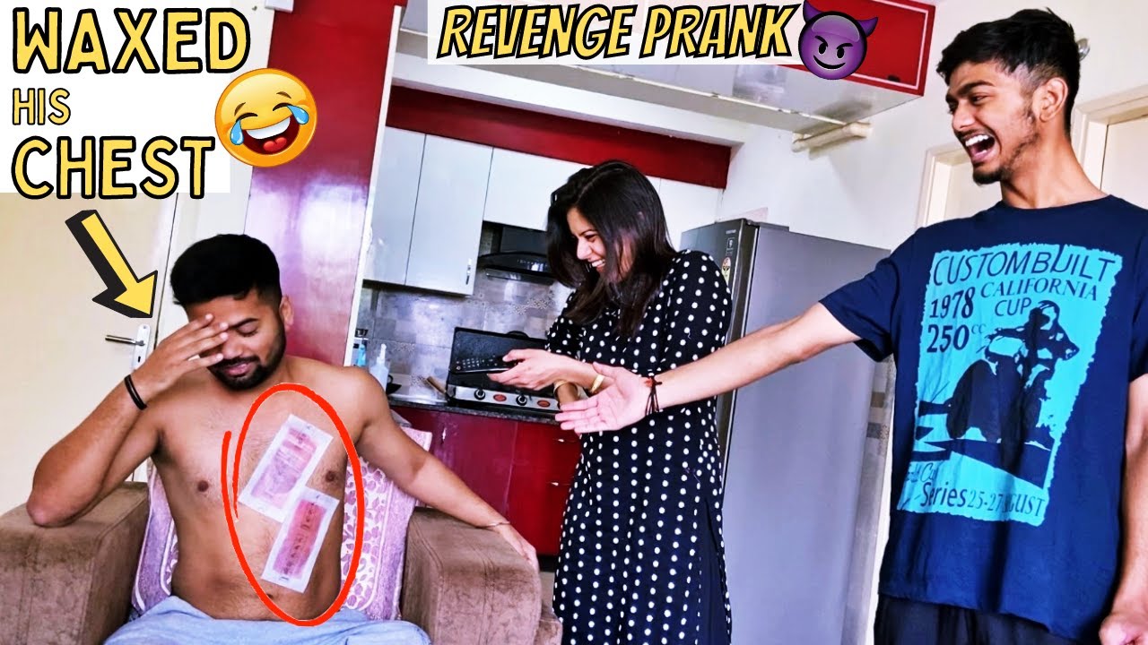 WAXED HIS CHEST | Most BRUTAL REVENGE Prank on Husband