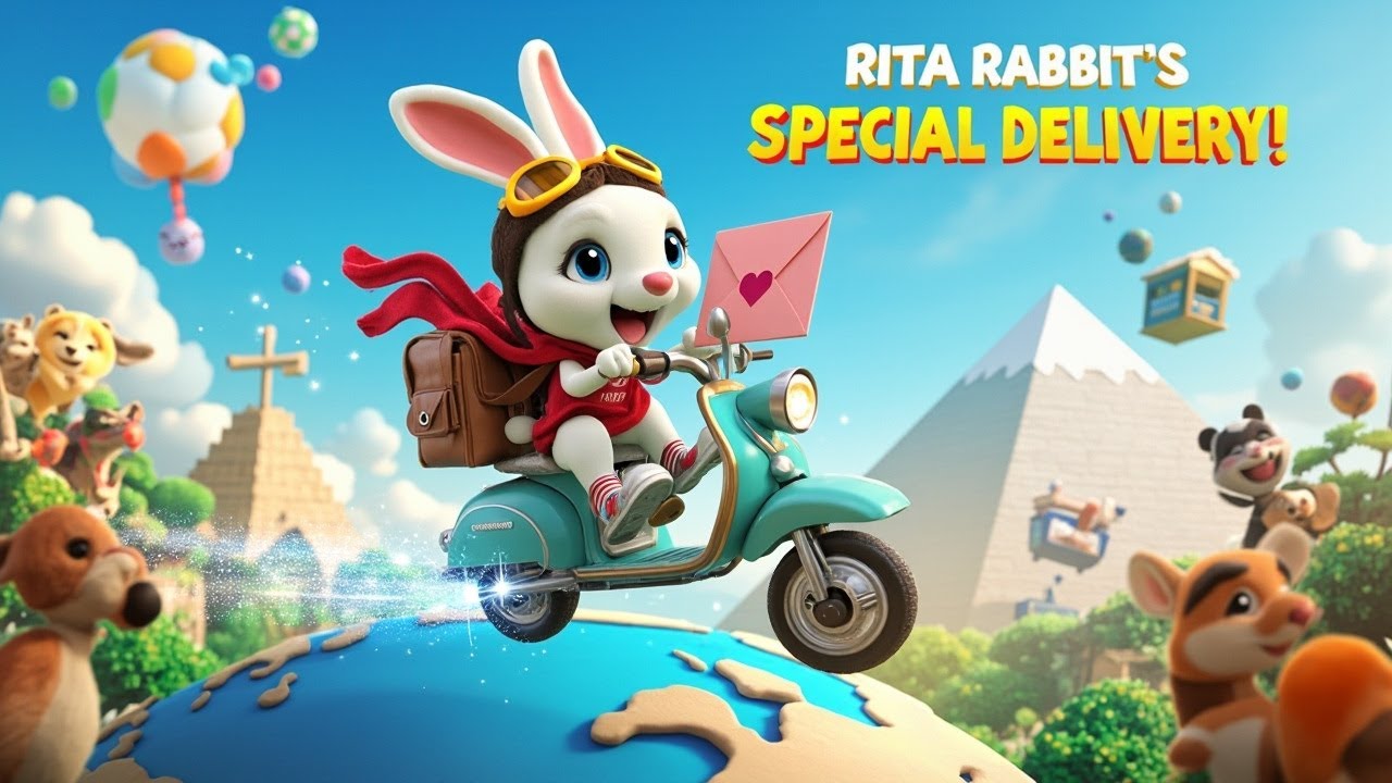 Bunny's Wild Scooter Adventure Across the World!