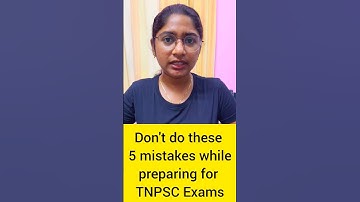 TNPSC தேர்வுகளுக்கு தயாராகும் போது இந்த 5 தவறுகளை செய்யாதீர்கள் 📚 #tnpsc #group4 #shortstamil