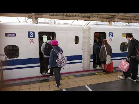 2018年4月1日のぞみ110号到着から発車まで