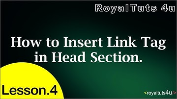 HTML Tutorial in Hindi/Urdu - Part 4 (LINK TAG Including In HTML).