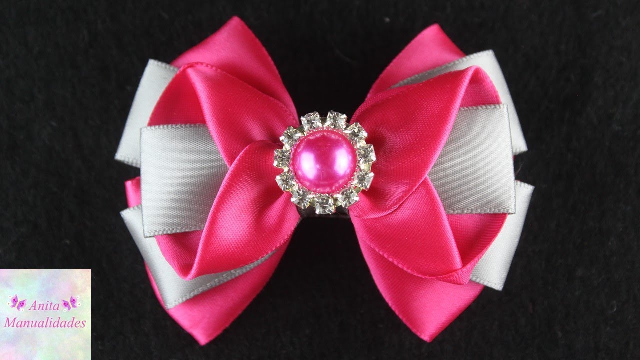 Moño Miranda Bicolor | Anita Manualidades
