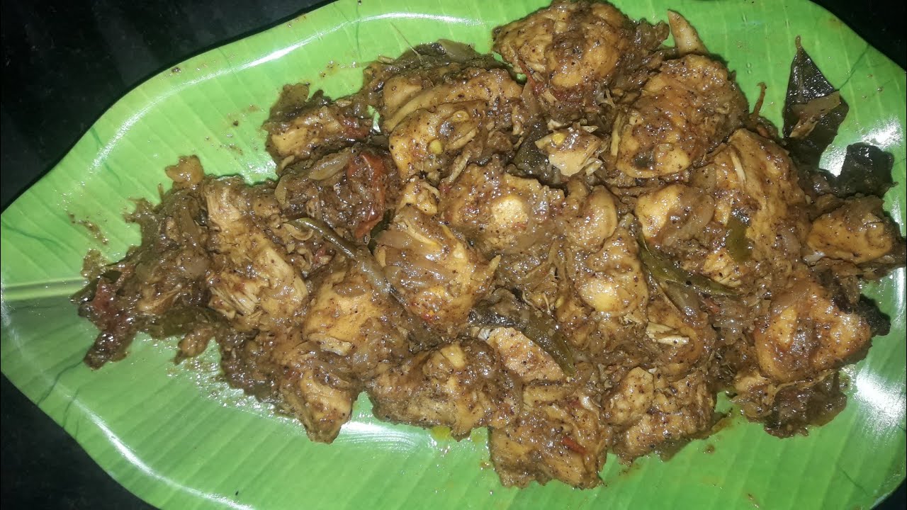 Pepper chicken fry recipe in tamil - YouTube