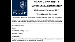 MAT 2011 Question 1 (first 10 multiple choice)