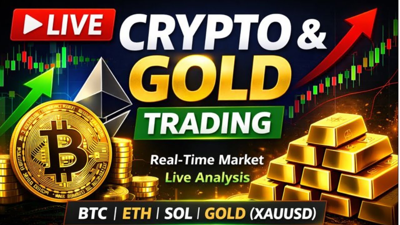 🔴 LIVE Crypto & Gold Trading BTC | ETH | SOL | GOLD (XAUUSD) 21/1/2026 