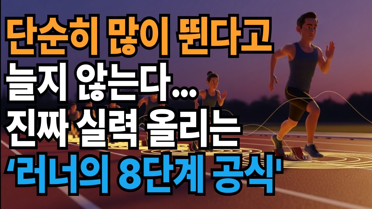 단순히 많이 뛴다고 늘지 않는다… 진짜 실력 올리는 ‘러너의 8단계 공식’