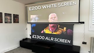 Projector White Screen vs ALR Screen  YOU NEED TO KNOW THIS!