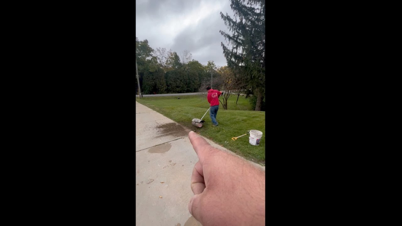 How to remove stone and gravel from grass YouTube