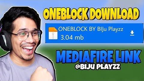 Minecraft ONEBLOCK World Download 🥰 || MediaFire Link Downalod